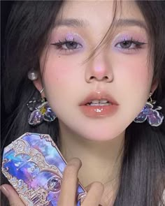 Simple Purple Eyeshadow Looks, Mermaid Eye Makeup, Unlucky Morpheus, Moonlight Mermaid, Purple Eyeshadow Looks, Dreamy Jewelry, Purple Makeup Looks, Pastel Eyeshadow, Pastel Makeup