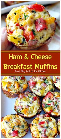 ham and cheese breakfast muffins can't stay out of the kitchen