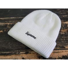 Never Worn With The Original Tag White Knitted Hat For Streetwear, Warm White Bonnet For Fall, White Beanie Hats For Streetwear, White Warm Casual Bonnet, Casual White Bonnet One Size, Casual Warm White Bonnet, Casual White One-size Bonnet, White Beanie For Streetwear, Casual White Knitted Bonnet