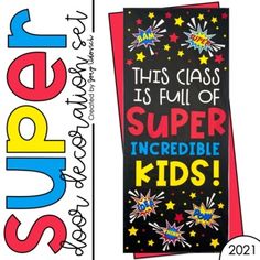 this class is full of super incredible kids bulletin board bookmark for students