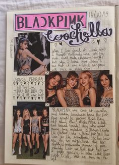 Blackpink Journal Aesthetic, Blackpink Notebook Ideas