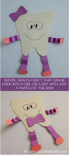 Dental Health Unit and craft...packed full of posters, readers, "big" books featuring real life pictures, graphic organizers, crafts and more Tooth Craft, Real Life Pictures, February Crafts