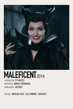 an advertisement for maleficent, starring in the musical