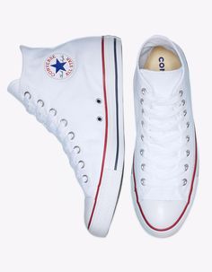 White High Top Shoes, Converse All Star White, Flannel Sweatshirt, Preppy Shoes, White High Tops, Lug Sole Boots, White Converse, Girls Shoes Kids, Converse Chuck Taylor All Star