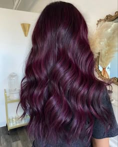 Black Plum Hair Color, Black Plum Hair, Dark Plum Hair Color, Plum Burgundy Hair, Plum Brown Hair, Plum Red Hair, Dark Plum Hair