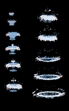 an image of different types of water in the air and on top of each other