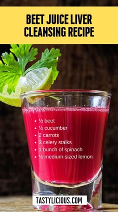 beet juice is the best way to cleanse your livers and get rid from it