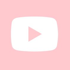 a pink background with a white play button