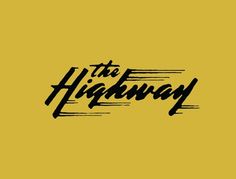 the highway logo on a yellow background