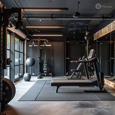 the gym is equipped with equipment for people to use in their own home or apartment