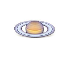 an object that is in the shape of a saturn or saturn planet with two rings around it