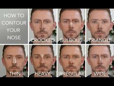 Make Up Contouring, Makeup Nose, Bulbous Nose, Different Nose Shapes, Wayne Goss, How To Contour, Nose Makeup