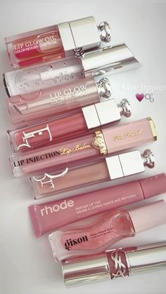 Ysl Lipstick Aesthetic, Dior Lippies, Ysl Lipgloss, Lippies Collection, Ysl Products, Ysl Lip Gloss, Makeup Ysl, Skincare Headband, Koleksi Makeup