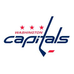 the washington capital logo is shown in red, white and blue with stars on it