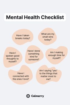 While they may feel basic, they're so helpful in getting us to pause, reflect on how we are feeling, and recognize when we need to make changes. Save this checklist to keep up with the status of yourself every day.*** #Mental #health #support #psychology Mental Health Check In, Health Checklist, Mental Health Symptoms, Health Activities, Therapy Counseling