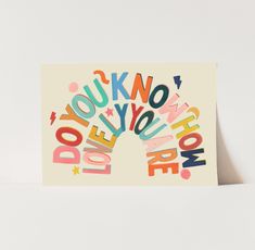 a card with the words you're no love on it