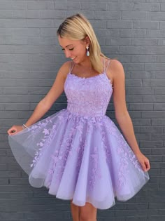 Purple Flowy Homecoming Dresses, Lavender Short Prom Dress, Short Lavender Dress Formal, Grad Dress Short Grade 8, Graduation Dresses Grade 8, Grade 8 Dresses Graduation, Grade 7 Dance Dresses, Purple Graduation Dress Short, Dama Purple Dresses