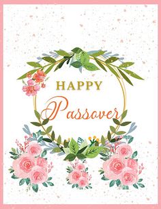 Free Passover Wishes Greetings Messages - Cute Simple Cards Made With Love - Floral Spring - 10 Image Pictures Cards Printable, Jewish Wedding