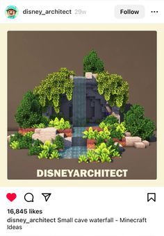 an image of the disneyland castle with trees and flowers on it, as well as text that reads disney - architecture qv