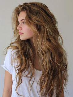 Stylish Long Hairstyles for Thick Hair to Try Now Volume Haircut For Wavy Hair, Messy Volume Hair, Thick Wavy Hair With Layers, Boho Wavy Hair, Long Hair Layers Wavy, Edgy Long Hairstyles, Long Hair With Volume, Long Hairstyles For Thick Hair, Long Layered Hair Wavy