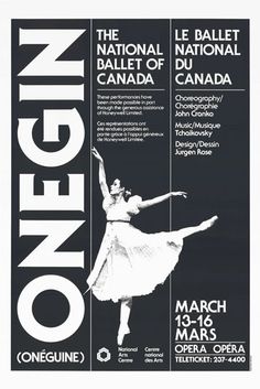 an advertisement for the canadian national ballet