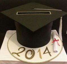 a graduation cap and diploma on top of a table