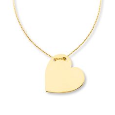 This sweet necklace for her features a heart-shaped disc suspended from an 18-inch cable chain threaded through the top of the pendant. Crafted in 14K yellow gold, the necklace secures with a lobster clasp. Resort Jewelry, Gold Stock, Sweet Necklace, Jewelry Education, Jewelry Advice, Necklace For Her, Accessories Jewelry Necklace, Summer Jewelry, Cultured Pearls