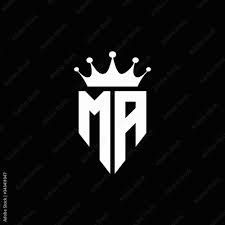 the m p logo with a crown on it