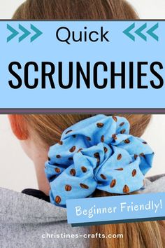 This beginner friendly project is so easy , practical and stylish. Make your won scrunchies to match your outfits and spare your hair from more elastic band damage. This free step by step tutorial with video instructions is all you need to learn how to make your very own. Take a look now Sew Hair Scrunchies, Scrunchies Diy Measurements, Sewing Scrunchies, Making Scrunchies, Beginning Sewing, Unique Sewing Patterns, Teaching Sewing