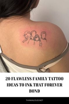 the back of a woman's shoulder with tattoos on it and text that reads, 20