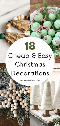 Want affordable and easy DIY Christmas decorations for your home? I’ve got 18 cute Dollar Store DIY Christmas décor and craft ideas that are a breeze to make! From DIY Christmas ornaments and garlands to Christmas gifts and DIY gift ideas, these Dollar Tree DIY Christmas decorations are perfect for inside and outside. DIY Christmas decorations easy crafts, diy holiday decor Hobby Lobby Christmas Crafts, Ornament Garland Diy, Dollar Tree Christmas Decorations, Christmas Garland Diy, Easy Diy Christmas Decor, Diy Christmas Decorations Dollar Store, Christmas Decor For Home, Dollar Tree Christmas Decor, Diy Christmas Garland