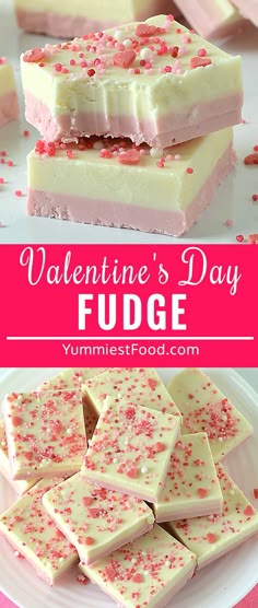 valentine's day fudge is the perfect treat for any special occasion or celebration