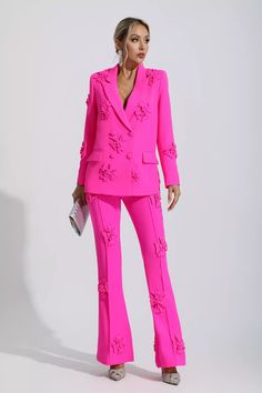 Join the frenzy now!🥳💝🔥 Buy $100 Get 10% OFF🎁🎁🎁 Buy $300 Get 15%6 0FF💝💝💝 Buy $500 Get 20%6 OFF🥳🥳🥳 Can Pay in installments💗💗💗🔥 Perfect Sense, Blazer Set, Floral Blazer, Suit Style, Pink Pants, Bright Pink, Blazer, Floral, Pants