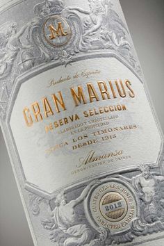 a bottle of gran marius reseva selection wine is shown in this undated image