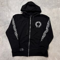 Chrome Hearts Hoodie Size M Brand new Condition with Tags. Ship within 2 days. Size M Fits True to Size Chrome Hearts Zip Up, Chrome Hearts Jacket, Chrome Hearts Hoodie, Trending Streetwear, Guys Clothing Styles, Mens Hoodies, Top Trending, Money Cash, Chrome Hearts