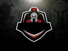 an image of a spartan logo on a dark background