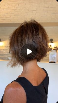 12K likes, 185 comments - chrisjones_hair on July 3, 2024: "Soft graduation and texture 👌🏻 The best way to add volume to fine hair is by building weight with a little graduation. I’m not talking about a wedge 🙂 but a little stacking adds so much to finer hair! Whatcha think? Styled with Volumizing Mousse and Frizz Block by @virtuelabs #hair #haircut #hairstyle #bobhaircut #texturedbob #shorthaircut #bob #bobcut #graduatedbob #hairvideo #hairturorial #shorthair #frenchbob". sweet talking, Short Bob Haircuts Thick Hair, Soft Graduated Bob, "bixie" Haircut Styling, Floating Bob Haircut, Easy Short Bob Hairstyles, Bob With Highlights Brunette, Chin Bob Hairstyles, Stacked Bob Hairstyles For Fine Hair