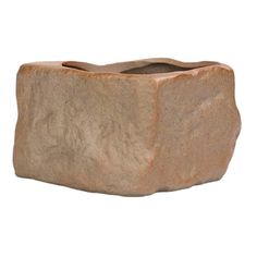 a stone planter sitting on top of a white background