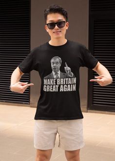 #ad Great Shopping Nigel Farage T-Shirt, Reform UK T-shirt, Make Britain Great Again tshirt, gift, Fashion womens top How To Make Tshirts, Fashion Tops, Tops & Tees, T-shirt, Top Outfits, Mens Outfits, T Shirts, T Shirt, Clothes