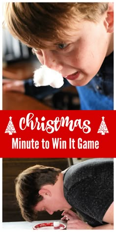 Christmas Minute to Win It Games to Play-Reindeer Races Great for Christmas Parties #christmas #christmasgames #christmasparty Minute To Win It Christmas, Bored Games, Eve Game, Reindeer Games, Christmas Games For Kids