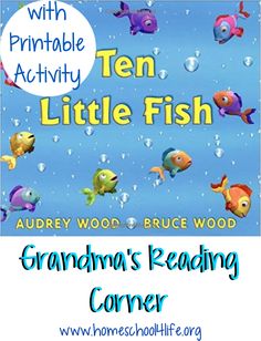 an image of a book cover with the title, ten little fish grandma's reading corner