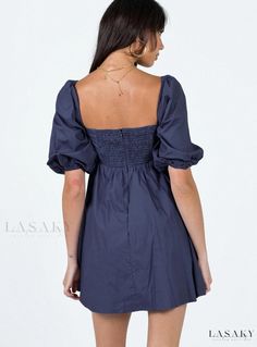 Lasaky - Navy Vana Midi Dress for Women Navy Wrap Dress, Vegas Dresses, Brunch Dress, New Years Eve Dresses, Purple Mini Dresses, Blue Outfit, Going Out Outfits, Invisible Zip, Mini Wrap Dress