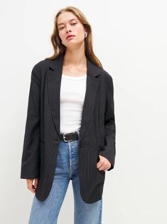 Women's New Clothing | Reformation Relaxed Blazer, Slim Blazer, Lapel Blazer, Reformation Dresses, Oversized Blazer, Work Wardrobe, Black Blazers