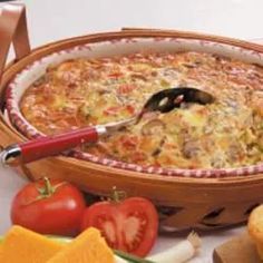 a large casserole dish sitting on top of a table