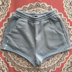 Nwot. Elastic Waist. Side Pockets. Cozy Material. Firm Price Closet Outfits Ideas, Grey Sweat Shorts, Neon Shorts, Shein Shorts, Closet Outfits, Grey Sweats, Dolphin Shorts, Sensory Issues, Track Shorts