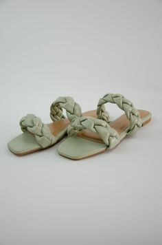 Square toe sandal with double braided straps. Flat sandal. For wider feet we reccommend sizing up half a size Square Toe Sandals, Braided Strap, Ribbon Slides, Summer 2022, Flat Sandals, Baby Shoes, Sandals, Square, Clothes