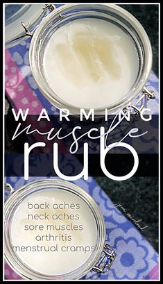 DIY Warming Muscle Rub Warming Salve Recipe, Arrowroot Powder Benefits, Black Salve Recipe, Apothecary Shoppe, Healing Salve Recipe, Muscle Rub, Salve Recipes, Herbal Salves