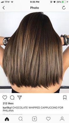 Brown Ombre Hair, Light Hair Color, Brown Highlights, Trendy Hair Color