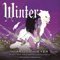 the cover for winter, featuring an image of a woman with long hair and a white wolf