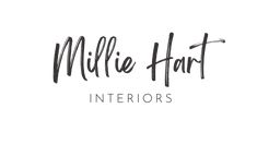 the logo for millie hart interiors